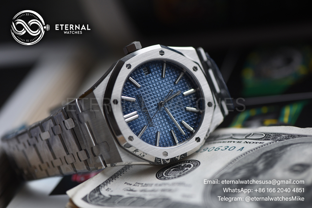 AUDEMARS PIGUET - SUPER CLONE Royal Oak 15510 41mm SSSS BlueStk DDF DD4302 (Weight Adjusted)