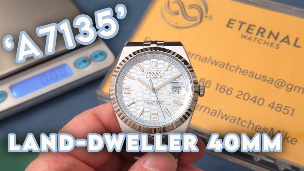 ROLEX - Land Dweller 127336 40mm SS/SS Blue Dial 2F A7135 (Weight Adjusted)
