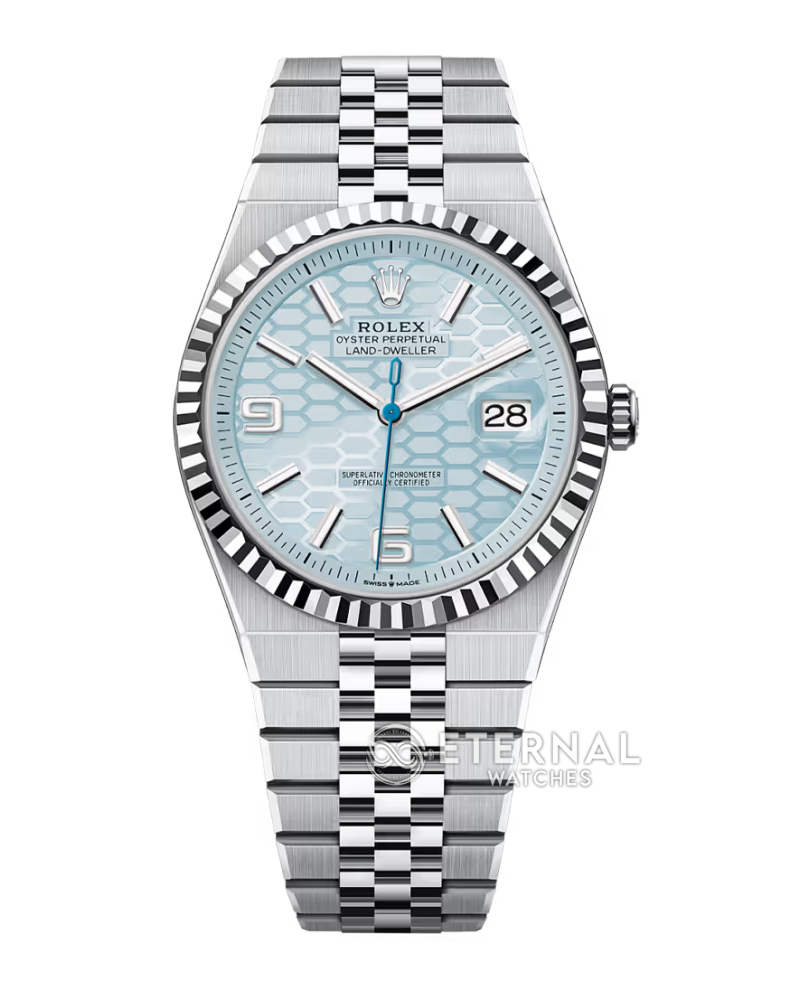 ROLEX - Land Dweller 127336 40mm SS/SS Blue Dial 2F A7135 (Weight Adjusted)