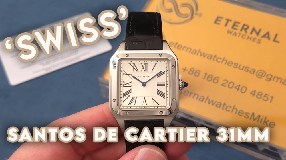CARTIER - Santos Dumont 31mm SS/LE White F1 Swiss Quartz