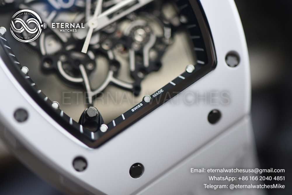 RICHARD MILLE - ETERNAL WATCHES ULTRA MOD 99.9% RM055 Bubba Watson All White