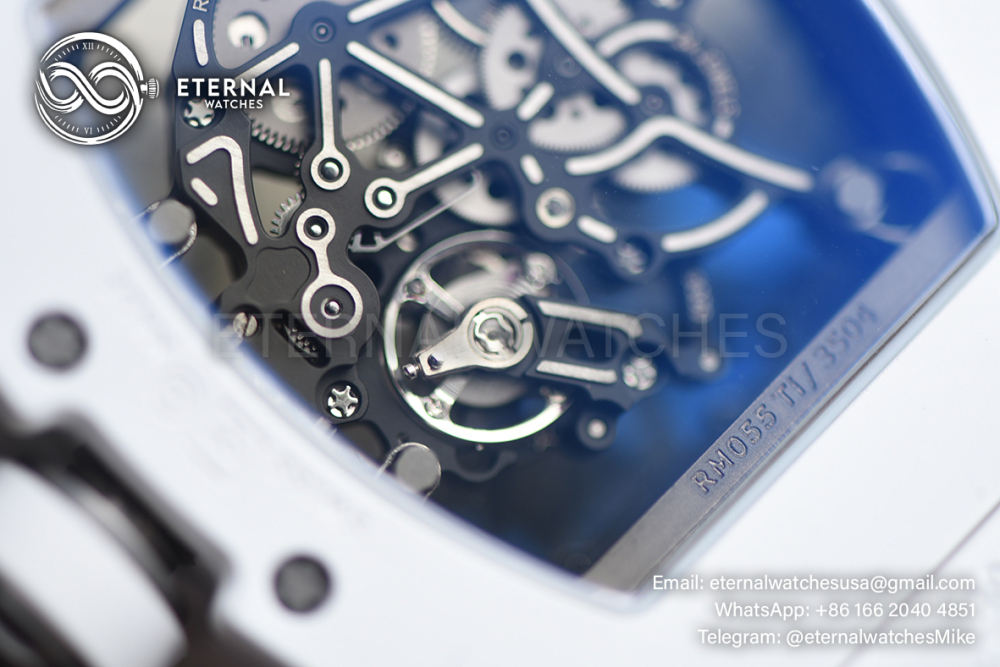 RICHARD MILLE - ETERNAL WATCHES ULTRA MOD 99.9% RM055 Bubba Watson All White