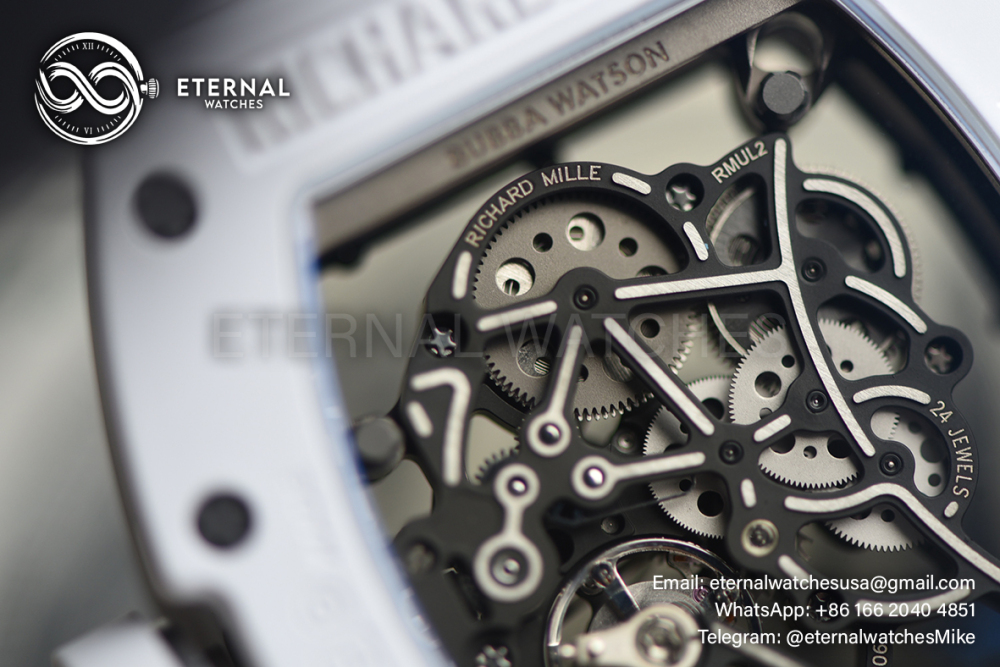 RICHARD MILLE - ETERNAL WATCHES ULTRA MOD 99.9% RM055 Bubba Watson All White