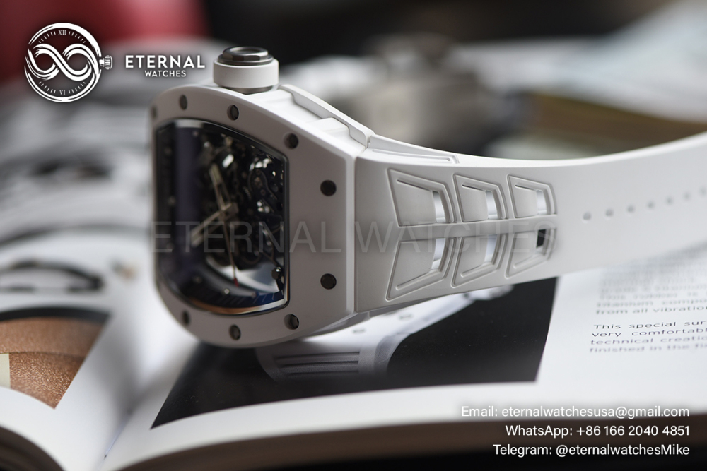 RICHARD MILLE - ETERNAL WATCHES ULTRA MOD 99.9% RM055 Bubba Watson All White