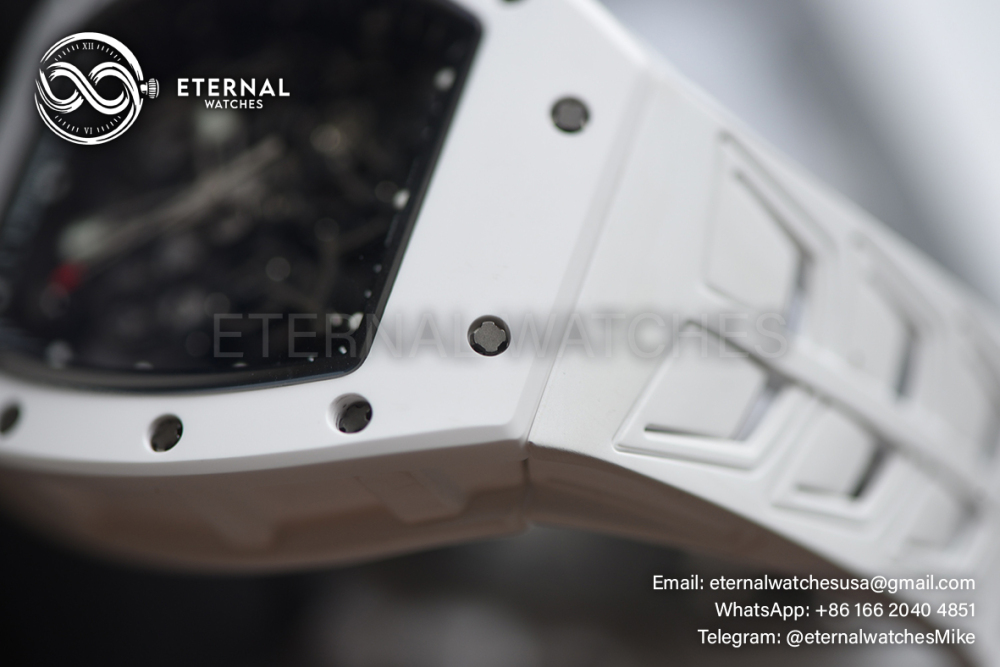 RICHARD MILLE - ETERNAL WATCHES ULTRA MOD 99.9% RM055 Bubba Watson All White