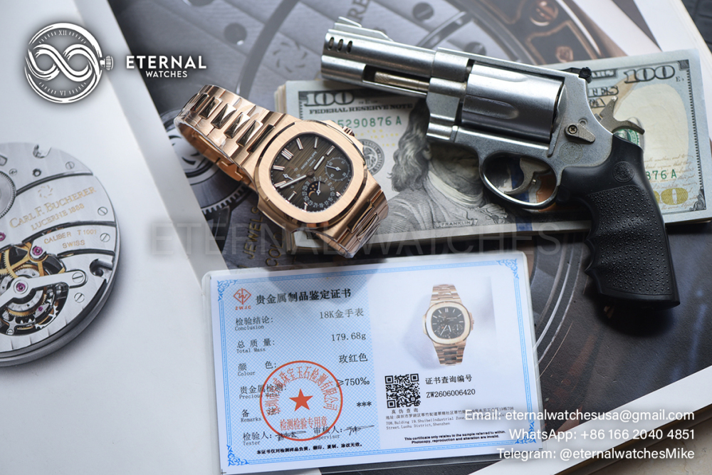 PATEK PHILIPPE - ETERNAL WATCHES ULTRA MOD Nautilus 5712 SOLID 18K ROSE GOLD