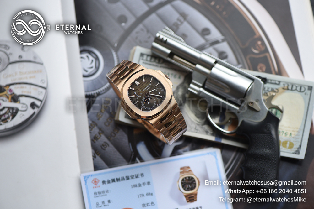 PATEK PHILIPPE - ETERNAL WATCHES ULTRA MOD Nautilus 5712 SOLID 18K ROSE GOLD
