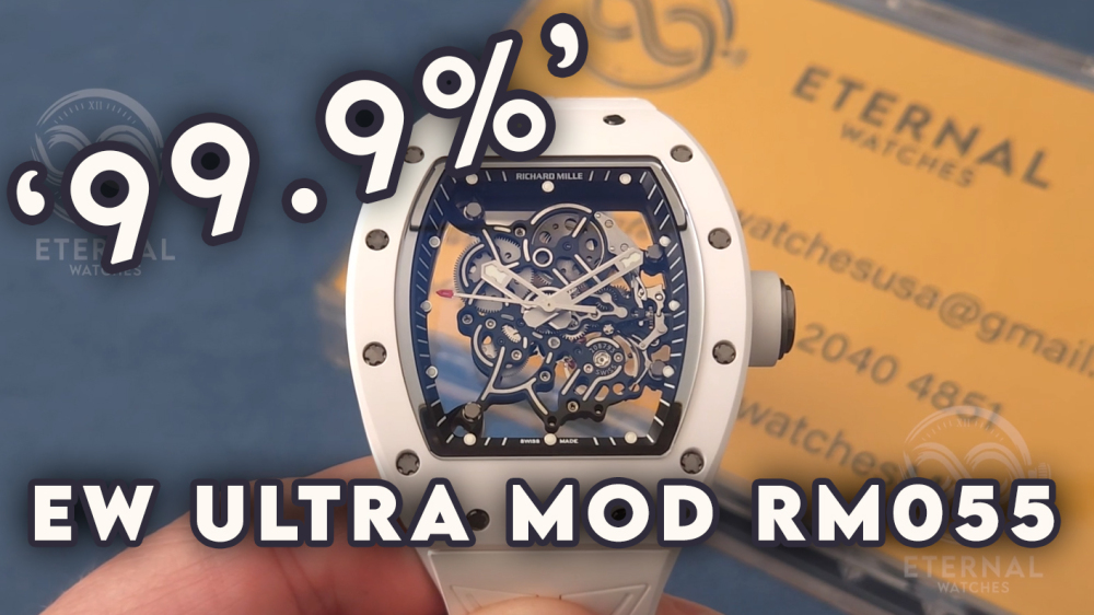 RICHARD MILLE - ETERNAL WATCHES ULTRA MOD 99.9% RM055 Bubba Watson All White