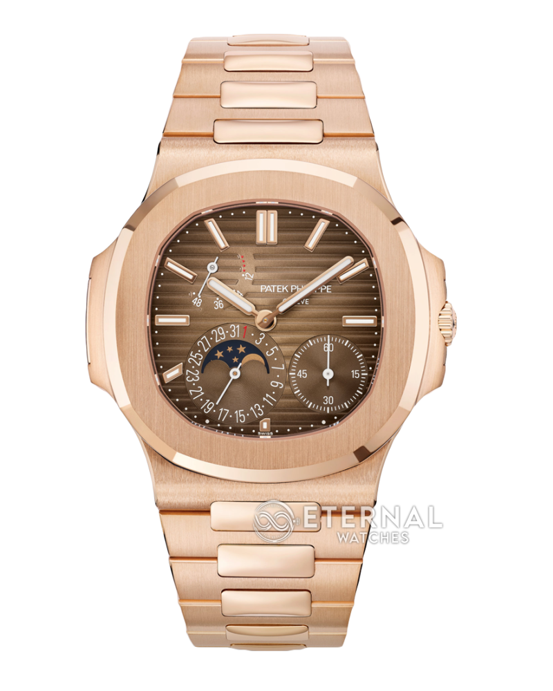 PATEK PHILIPPE - SUPER CLONE Nautilus 40mm 5712 RG/RG Brown/Stk PPF V3 A240
