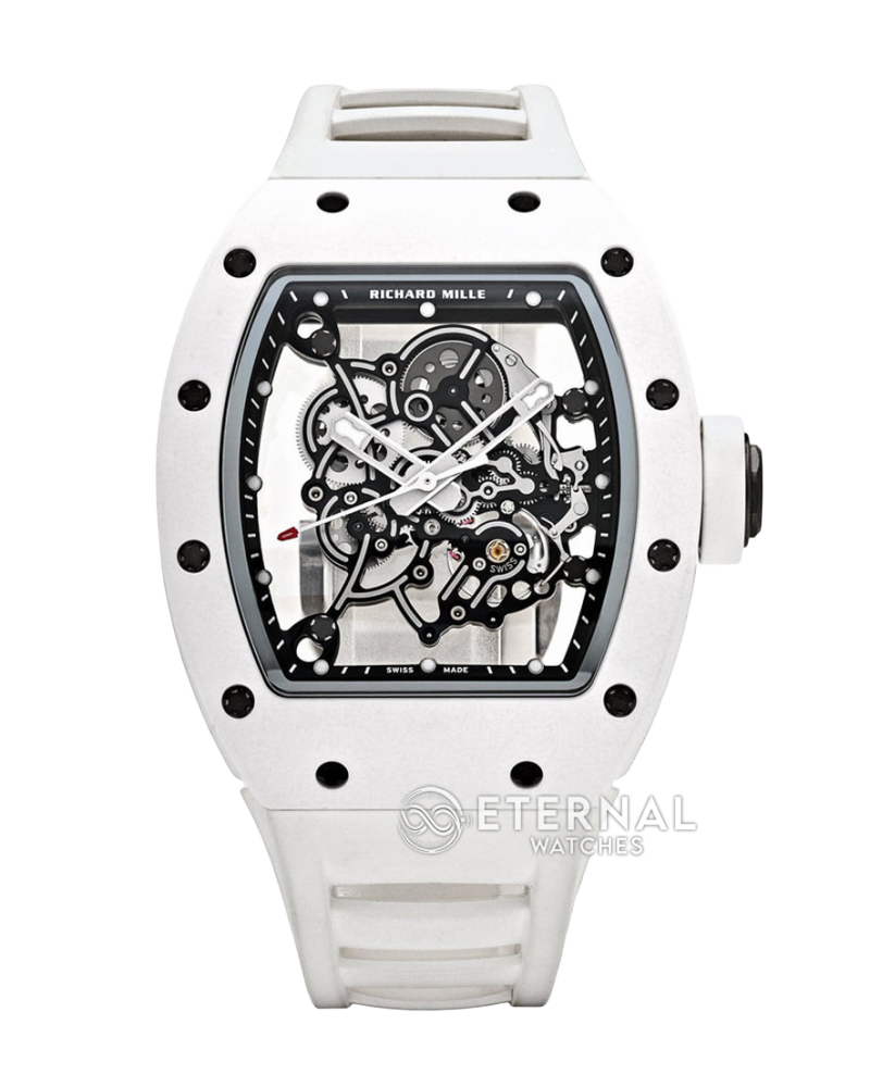 RICHARD MILLE - ETERNAL WATCHES ULTRA MOD 99.9% RM055 Bubba Watson All White