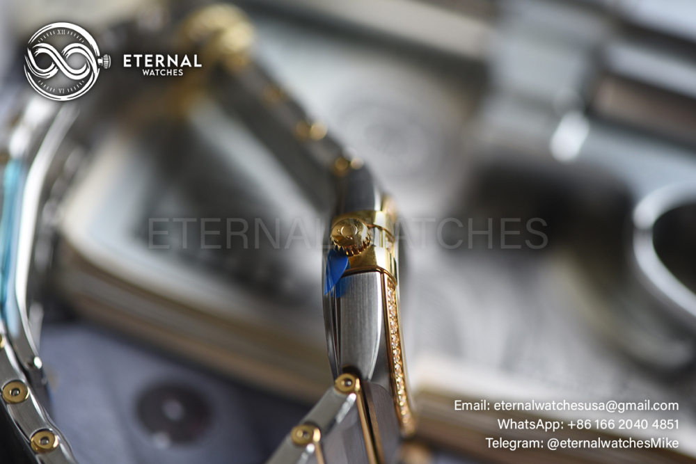 OMEGA - SUPER CLONE Constellation 28mm Diamond SS/RG MOP/Dia SSSF Swiss Qtz