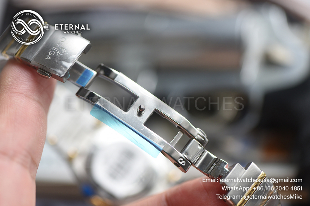 OMEGA - SUPER CLONE Constellation 28mm Diamond SS/RG MOP/Dia SSSF Swiss Qtz