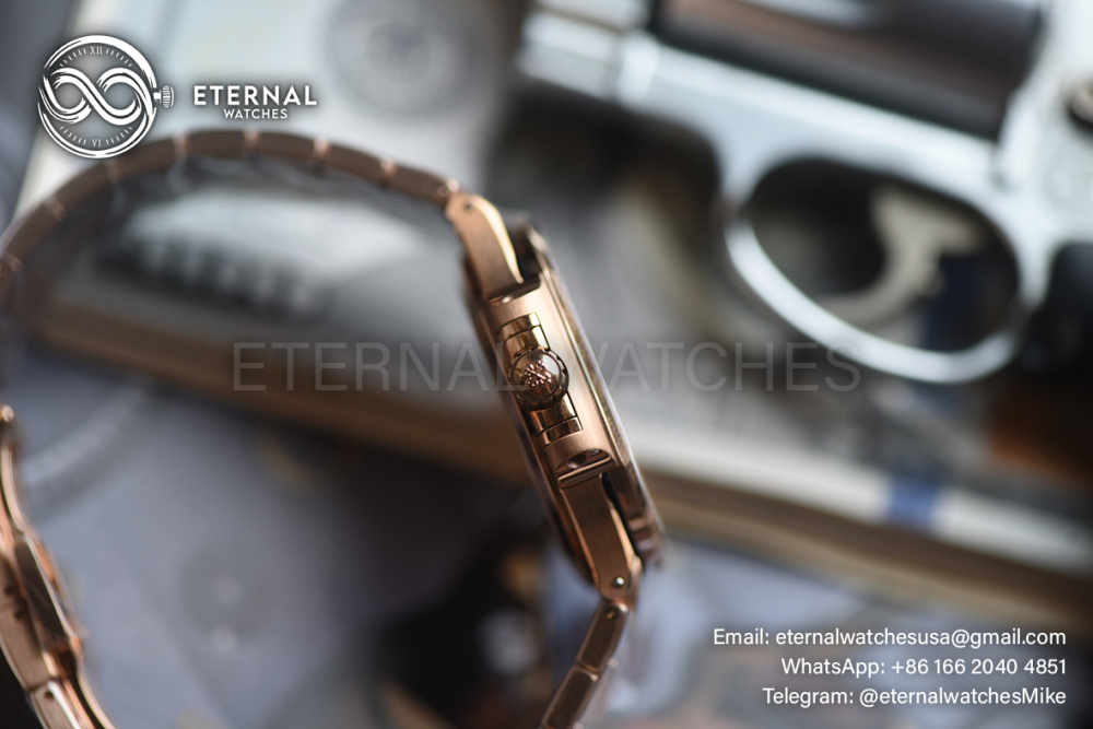 PATEK PHILIPPE - SUPER CLONE Nautilus 7118 35mm RG/RG Dia Gold Dial DDF DD330