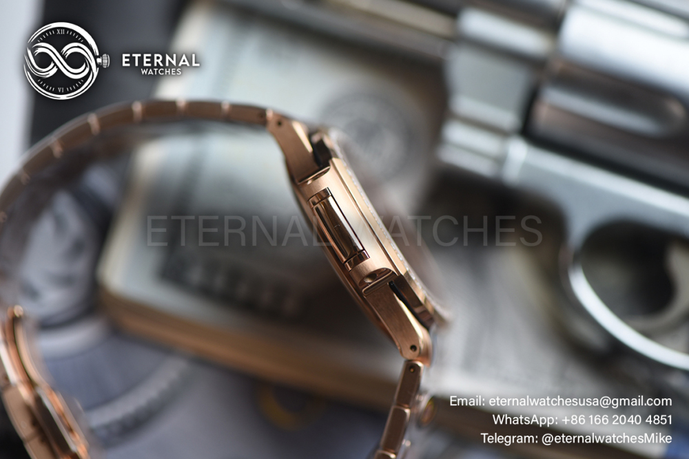 PATEK PHILIPPE - SUPER CLONE Nautilus 7118 35mm RG/RG Dia Gold Dial DDF DD330