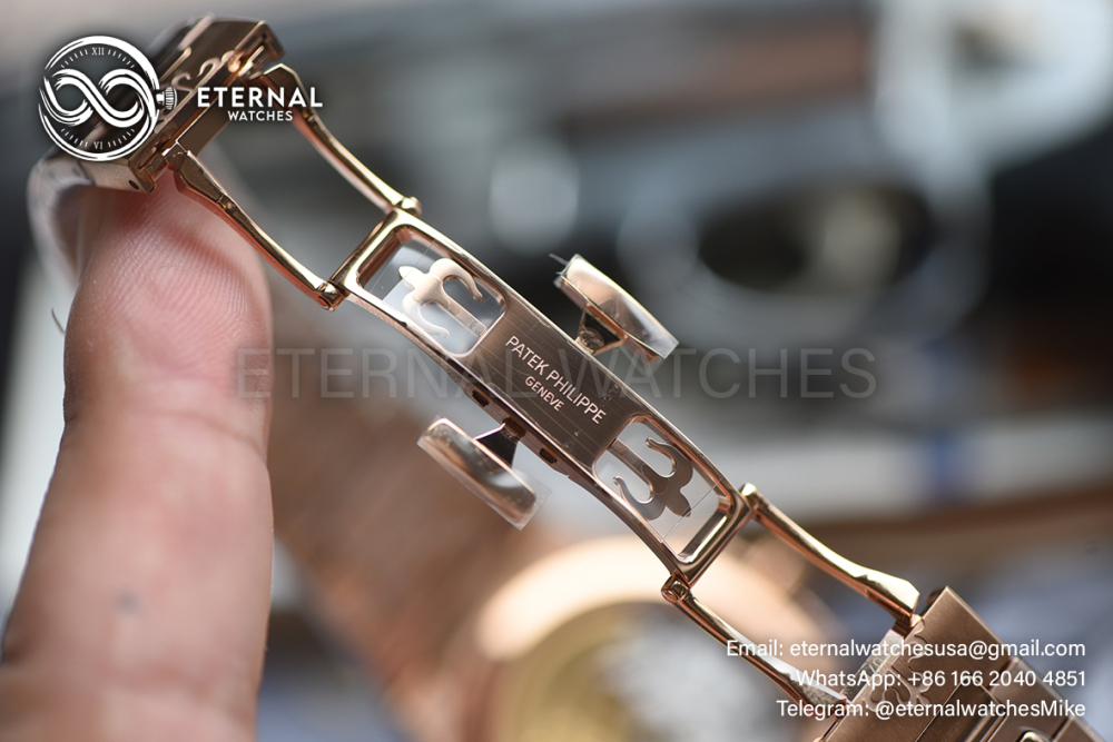 PATEK PHILIPPE - SUPER CLONE Nautilus 7118 35mm RG/RG Dia Gold Dial DDF DD330