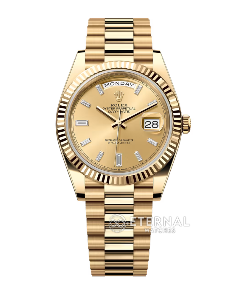 ROLEX - SUPER CLONE DayDate 228238 40mm YGYG Gold Dial Dia V2 VSF (Weight Adjusted)