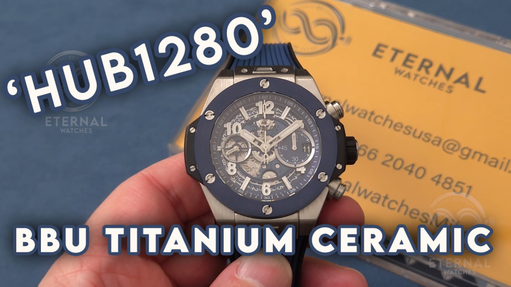 HUBLOT - SUPER CLONE Big Bang Unico 42mm Ceramic TI/RU Skeleton Dial Blue BBF HUB1280