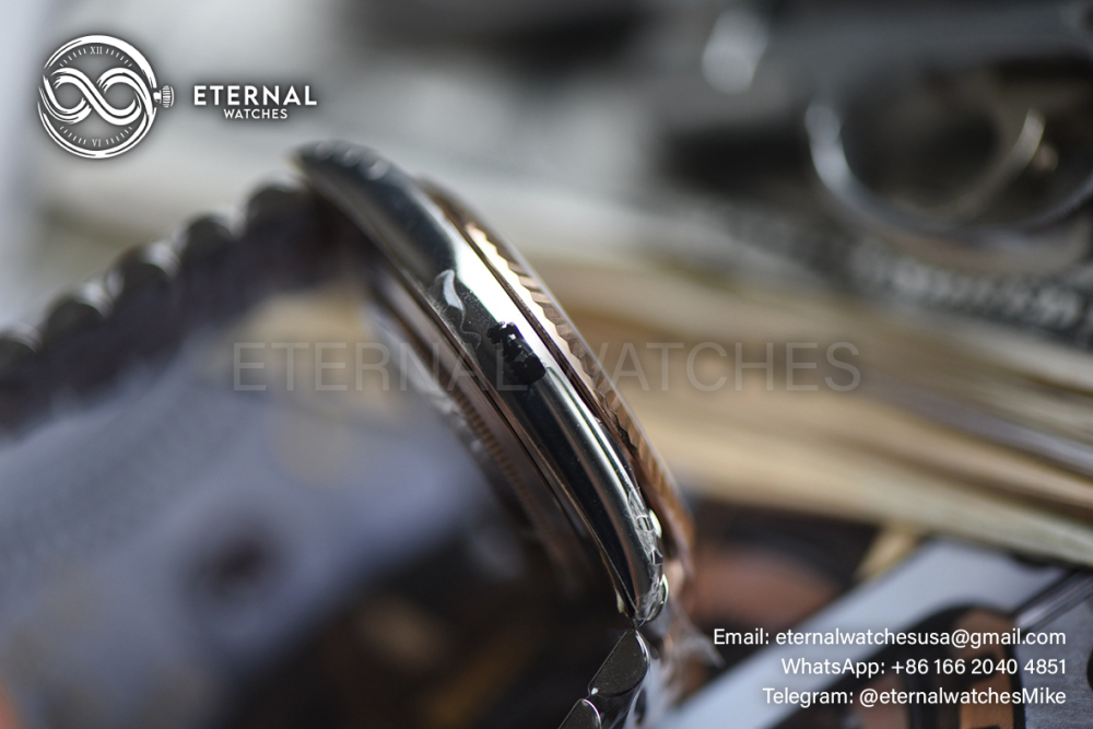 ROLEX - SUPER CLONE DateJust 126331 41mm RG Two Tone/STK Grey Textured V2 VSF 3235