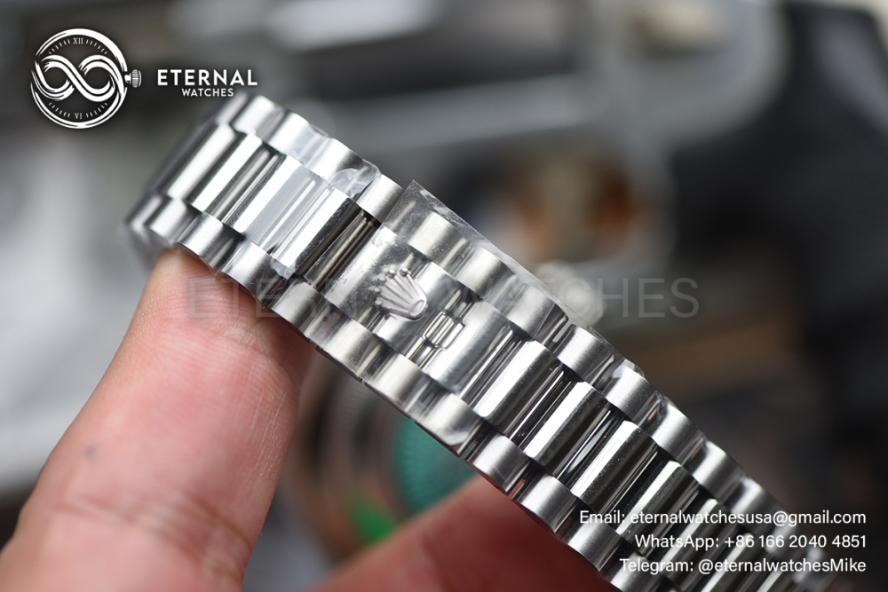 ROLEX - SUPER CLONE DayDate 228236 40mm SS/SS Meteorite/Diamond RCF V2 DD3255 (Weight Adjusted)
