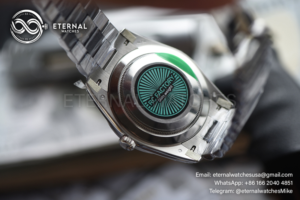 ROLEX - SUPER CLONE DayDate 228236 40mm SS/SS Meteorite/Diamond RCF V2 DD3255 (Weight Adjusted)
