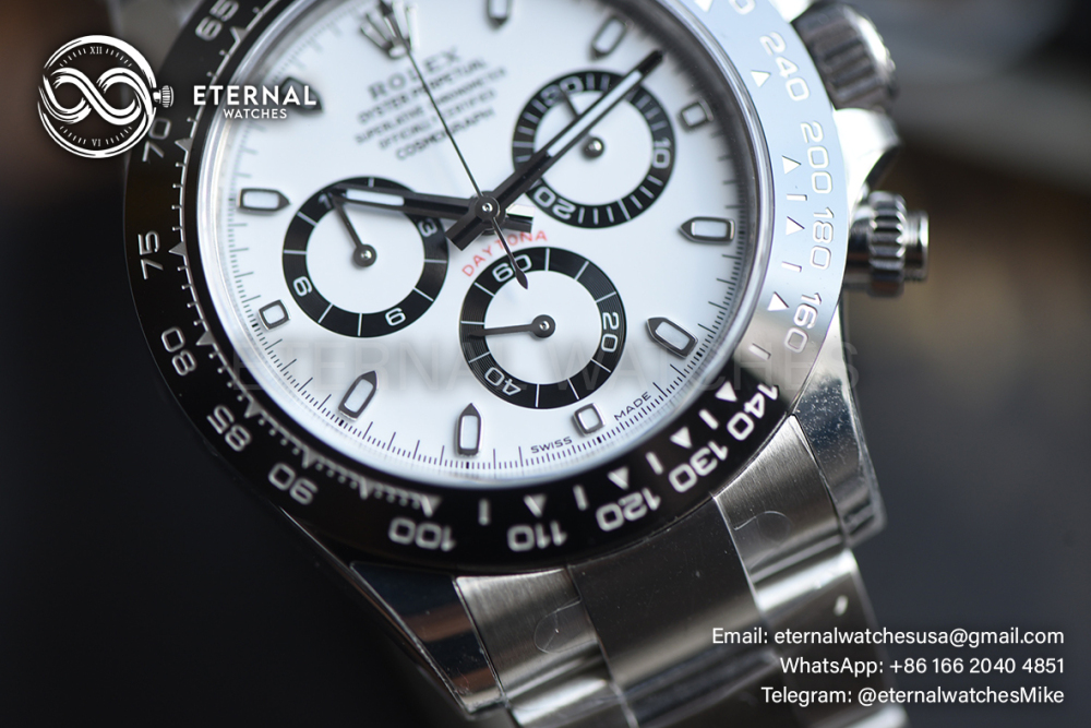 ROLEX - SUPER CLONE Daytona 116500 40mm SS/SS White Dial VSF DD4130