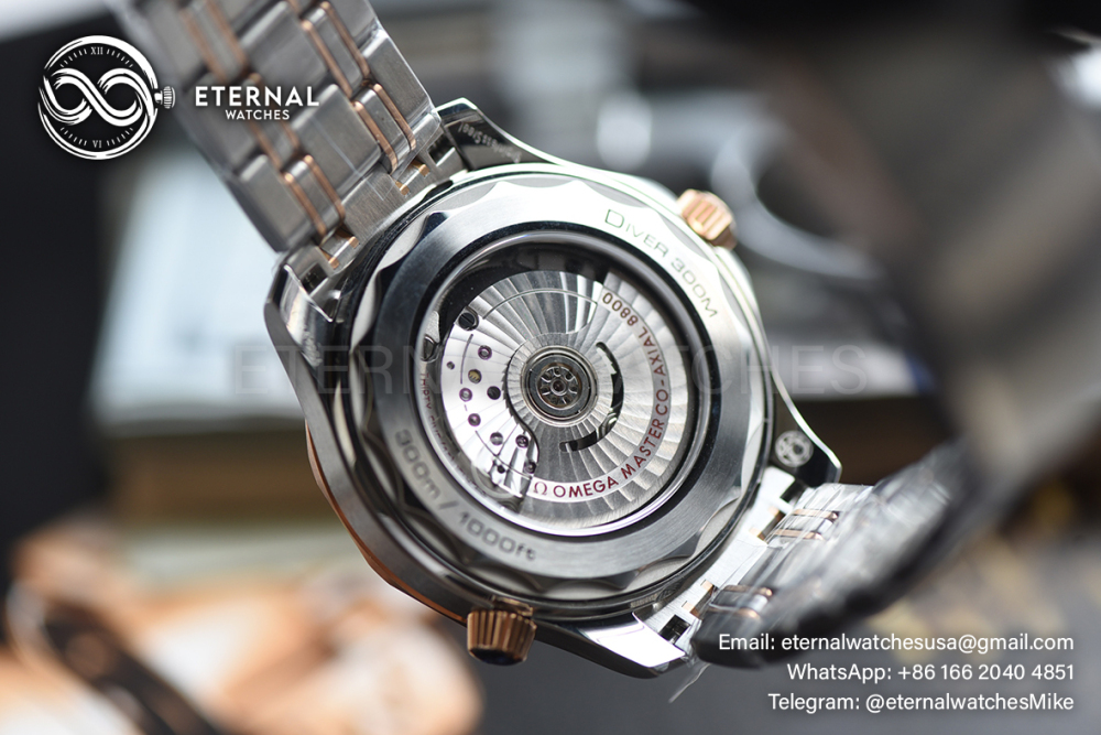 OMEGA - SUPER CLONE Seamaster Diver 300m RG/SS Black V4 VSF VS8800