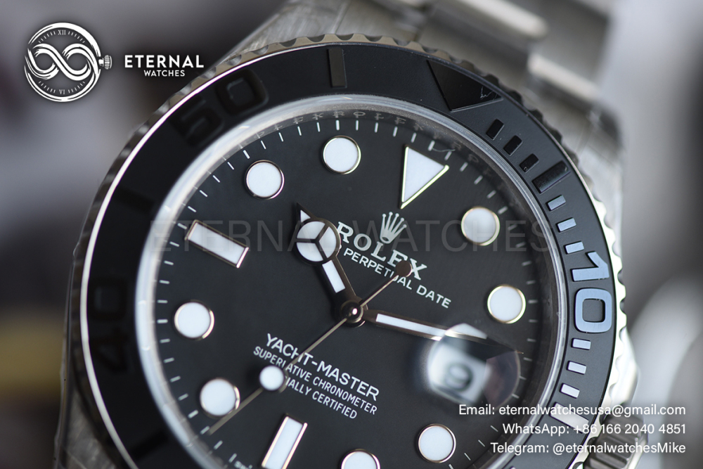 ROLEX - SUPER CLONE Yacht-Master 226627 42mm TI/TI Black/Dot VSF DD3235 Free Sprung