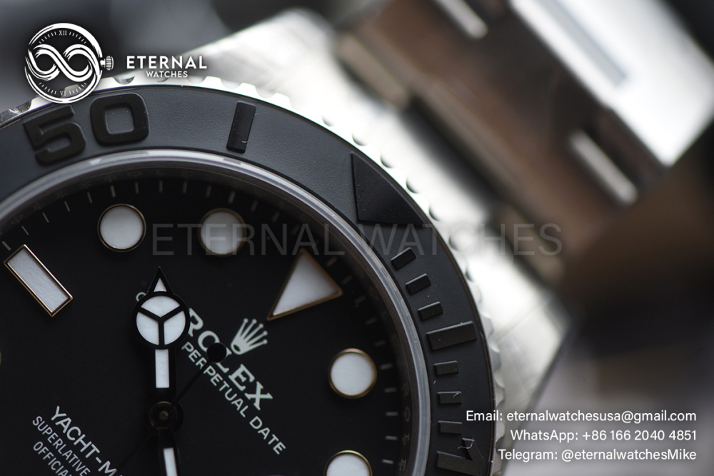 ROLEX - SUPER CLONE Yacht-Master 226627 42mm TI/TI Black/Dot VSF DD3235 Free Sprung