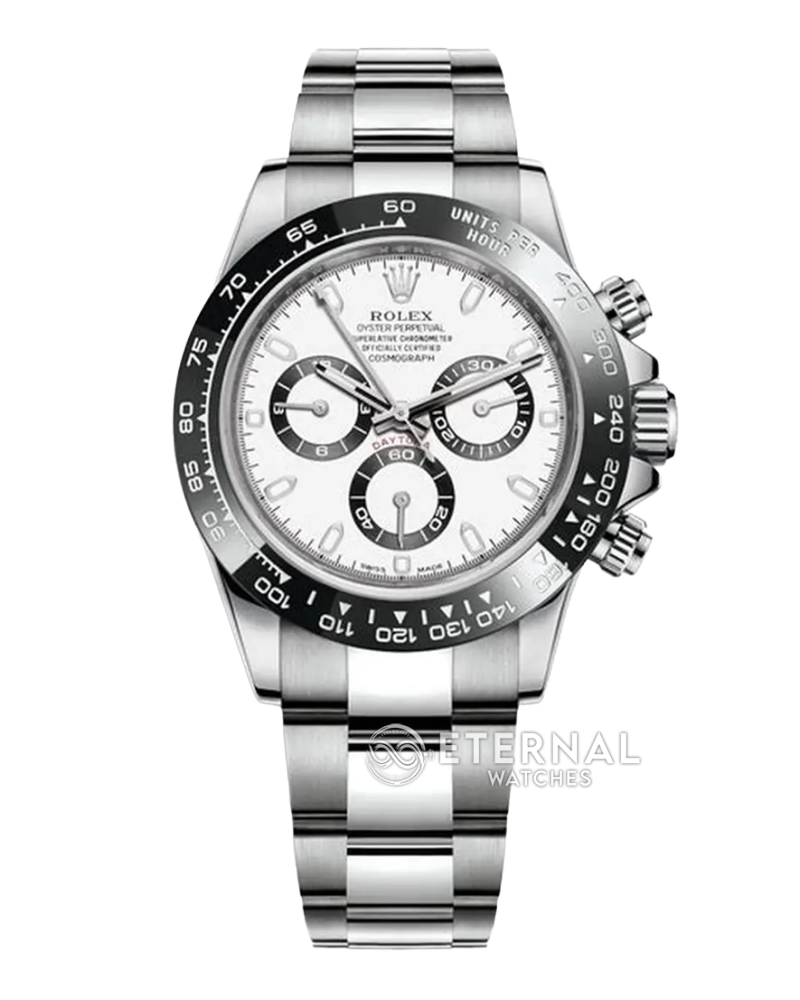 ROLEX - SUPER CLONE Daytona 116500 40mm SS/SS White Dial VSF DD4130