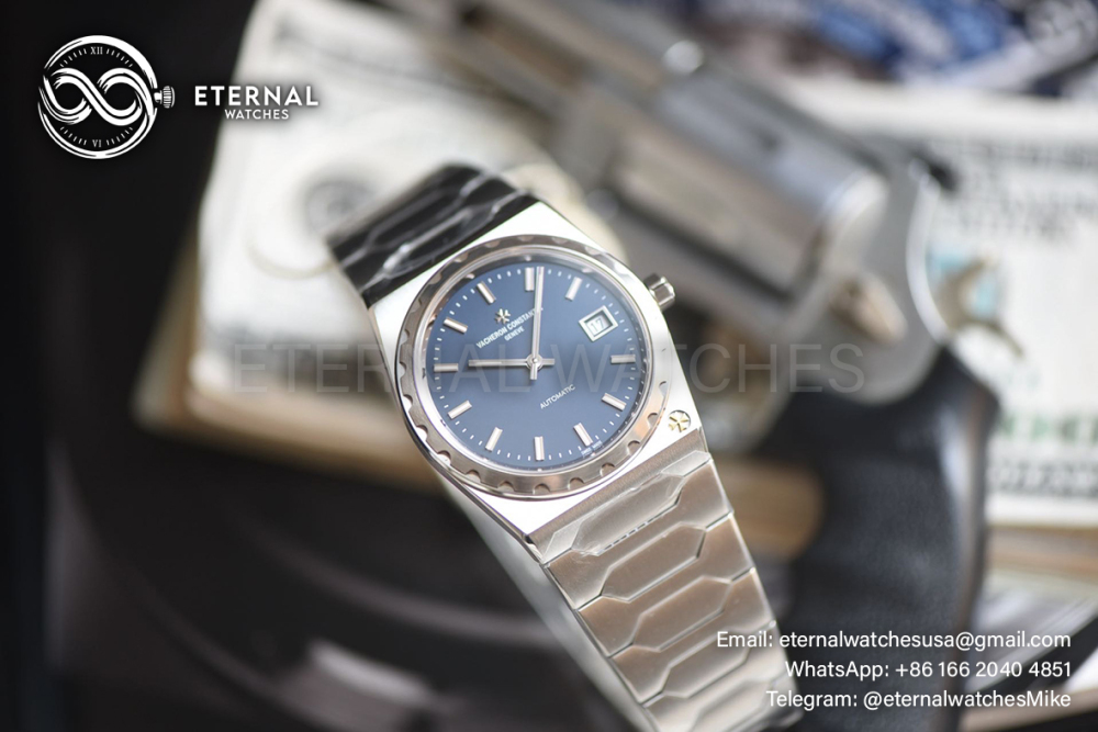 VACHERON CONSTANTIN - Historiques 222 4200H/222A 37mm SS/SS Blue Dial PPF A2455