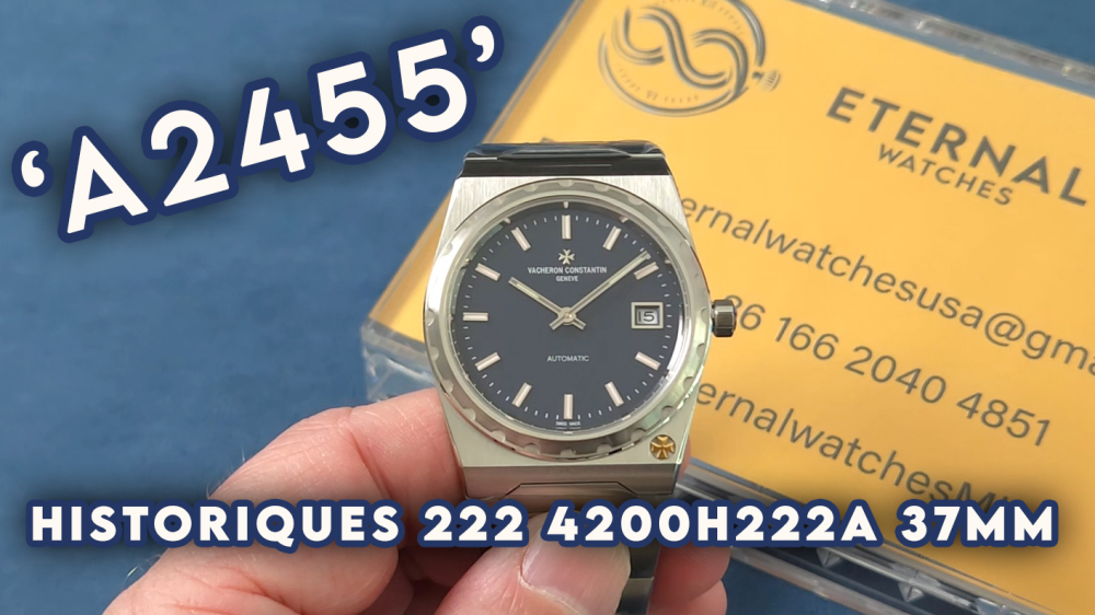 VACHERON CONSTANTIN - Historiques 222 4200H/222A 37mm SS/SS Blue Dial PPF A2455