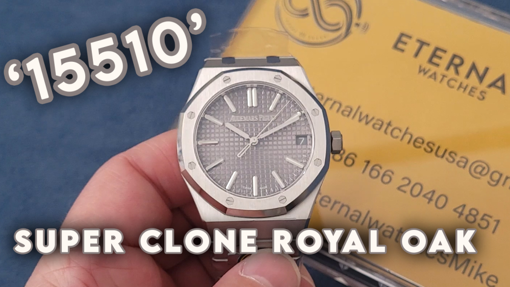 AUDEMARS PIGUET - SUPER CLONE Royal Oak 41mm 15510 SS/SS Grey/Stk DDF DD4302 (Weight Adjusted)