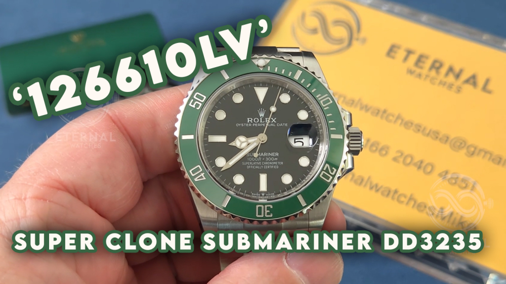 ROLEX - SUPER CLONE Submariner 126610LV Starbucks 41mm SS/SS Oyster Black Dial VSF V2 VS3235