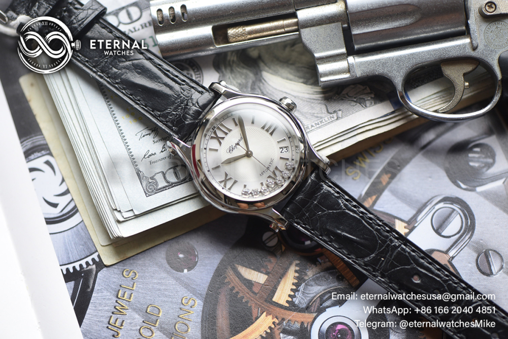 CHOPARD - Happy Sports 30mm SS/LE White YF A2892