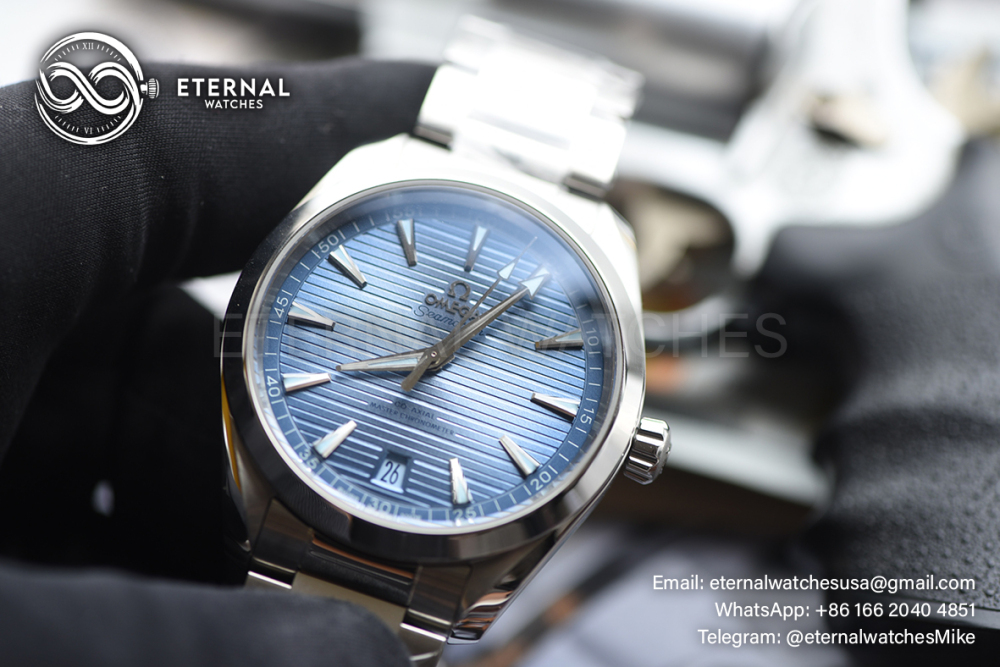 OMEGA - SUPER CLONE Seamaster Aqua Terra 150m 41mm SS/SS Blue Dial VSF A8900