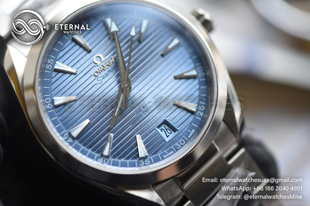 OMEGA - SUPER CLONE Seamaster Aqua Terra 150m 41mm SS/SS Blue Dial VSF A8900