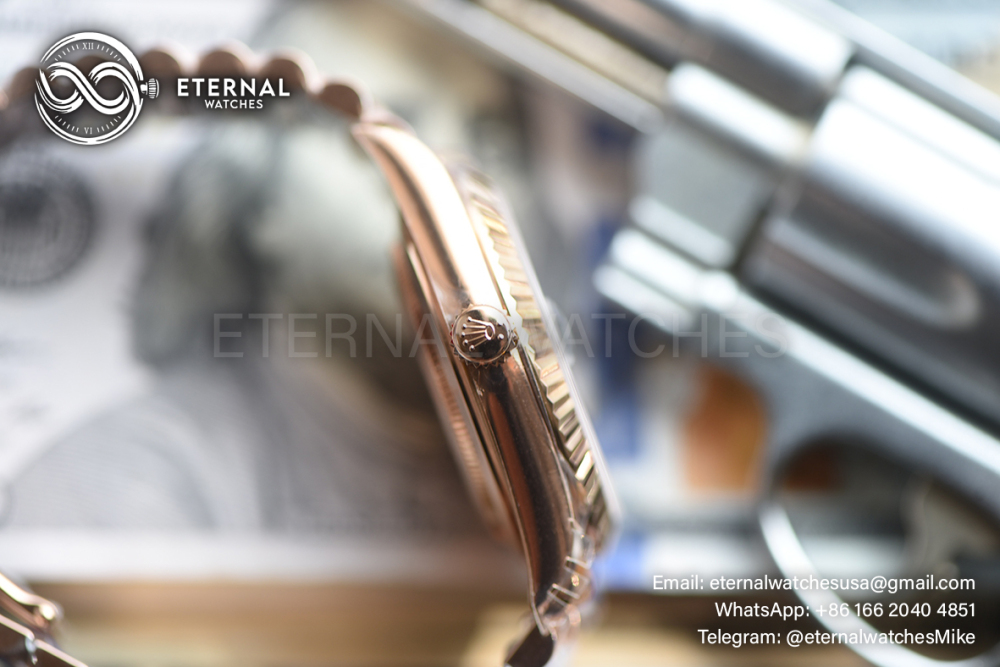 ROLEX - SUPER CLONE DayDate 228235 40mm Rose Gold Black Ombre RCF V2 (Weight Adjusted)