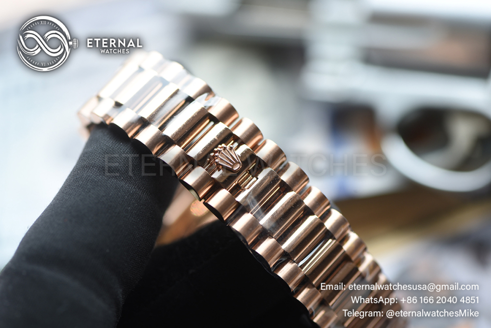 ROLEX - SUPER CLONE DayDate 228235 40mm Rose Gold Black Ombre RCF V2 (Weight Adjusted)