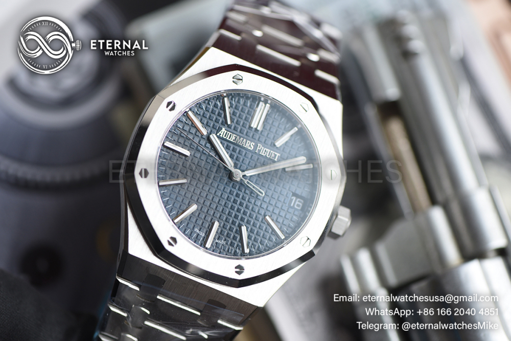 AUDMARS PIGUET - SUPER CLONE Royal Oak 41mm 15510 SS/SS Blue Dial VSF DD4302