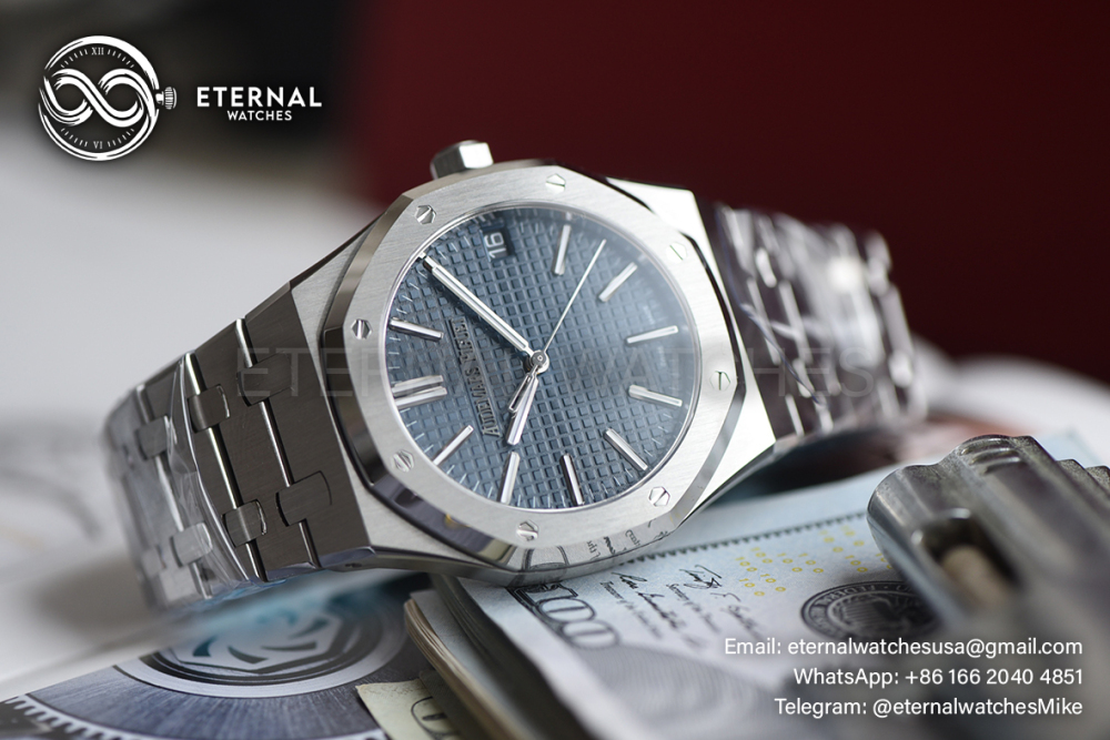 AUDMARS PIGUET - SUPER CLONE Royal Oak 41mm 15510 SS/SS Blue Dial VSF DD4302