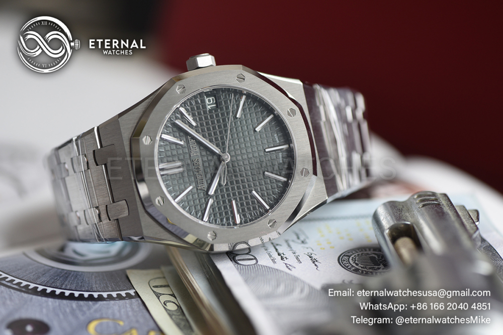 AUDMARS PIGUET - SUPER CLONE Royal Oak 41mm 15510 SS/SS Green Dial VSF DD4302
