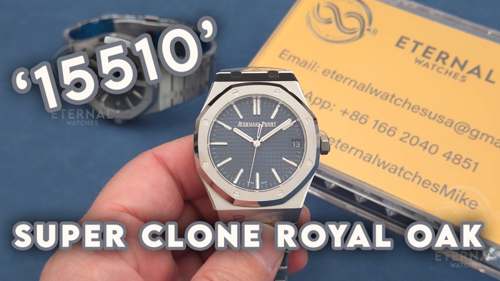 AUDMARS PIGUET - SUPER CLONE Royal Oak 41mm 15510 SS/SS Blue Dial VSF DD4302