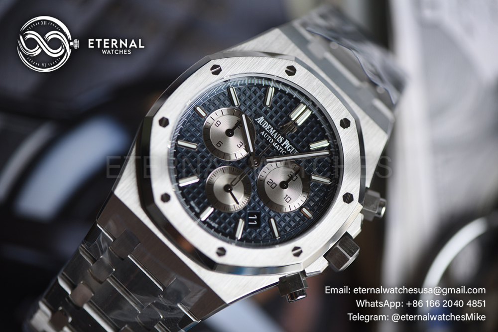 AUDEMARS PIGUET - SUPER CLONE Royal Oak Chronograph 26331ST 41mm SS/SS Blue/White APSF DD4801