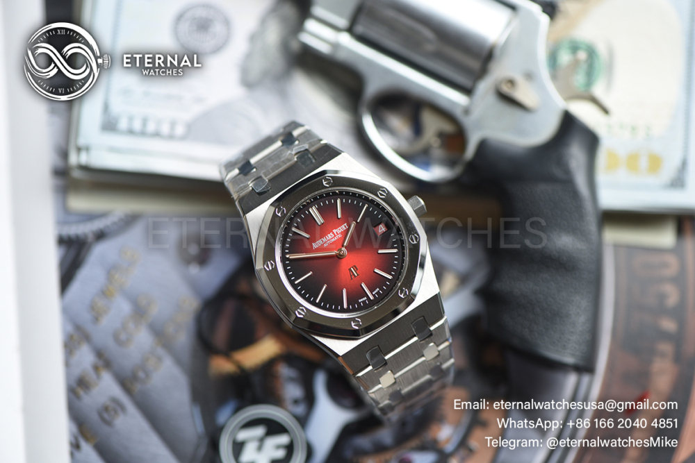 AUDEMARS PIGUET - SUPER CLONE Royal Oak 16202XT 39mm TI/TI Red Ombre Dial ZF A7121