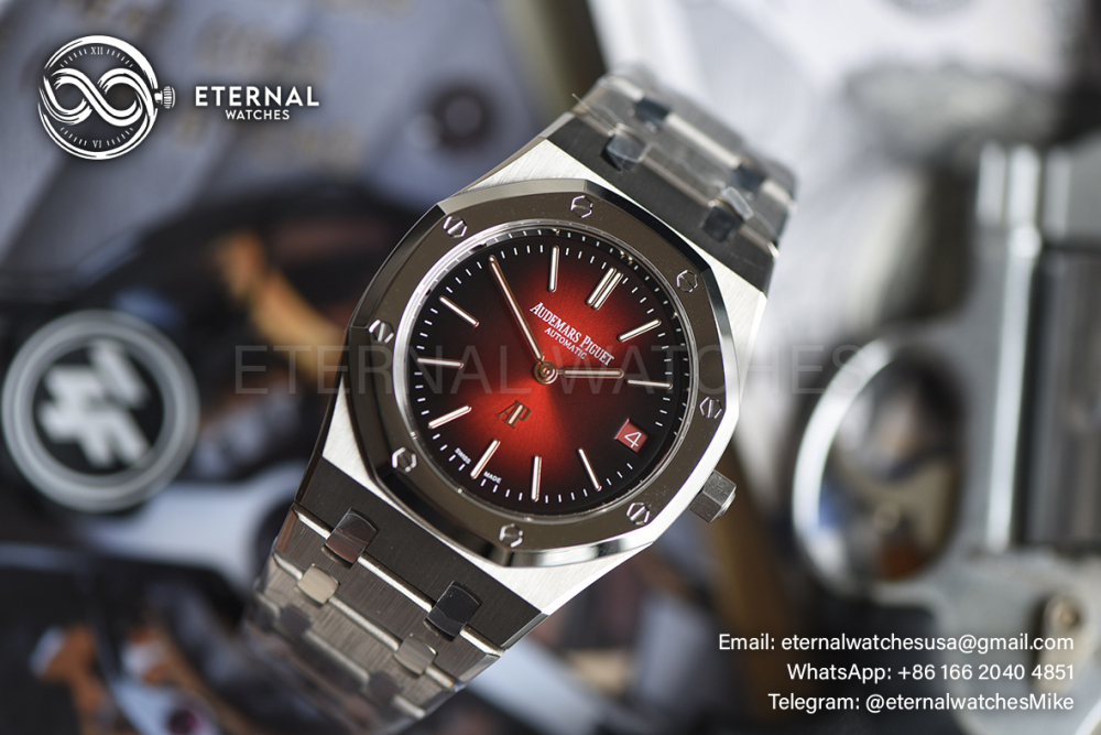 AUDEMARS PIGUET - SUPER CLONE Royal Oak 16202XT 39mm TI/TI Red Ombre Dial ZF A7121