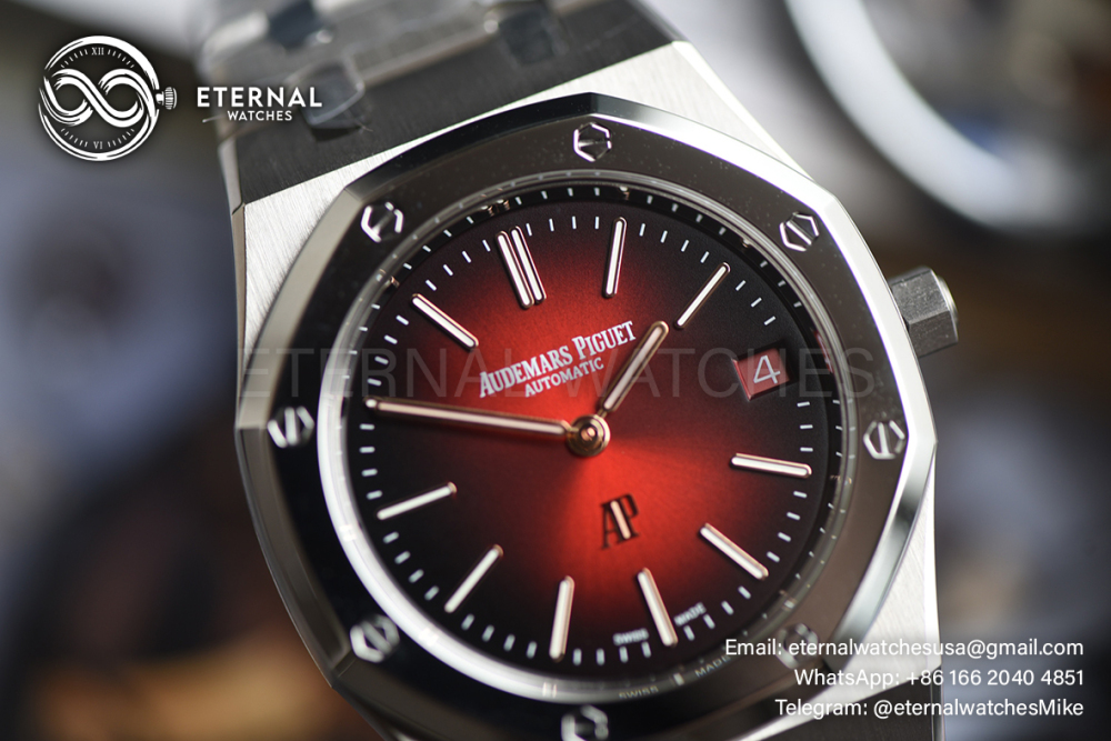 AUDEMARS PIGUET - SUPER CLONE Royal Oak 16202XT 39mm TI/TI Red Ombre Dial ZF A7121