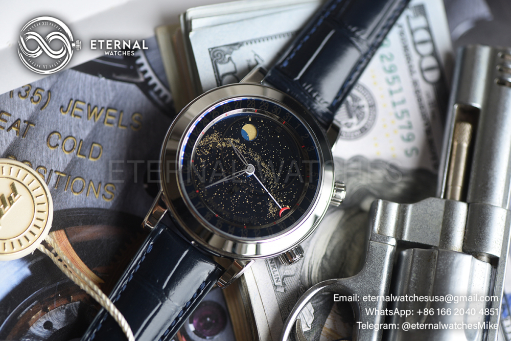 PATEK PHILIPPE - Celestial Sky Moon 6102P 43mm SS/SS Black Dial PPF A240