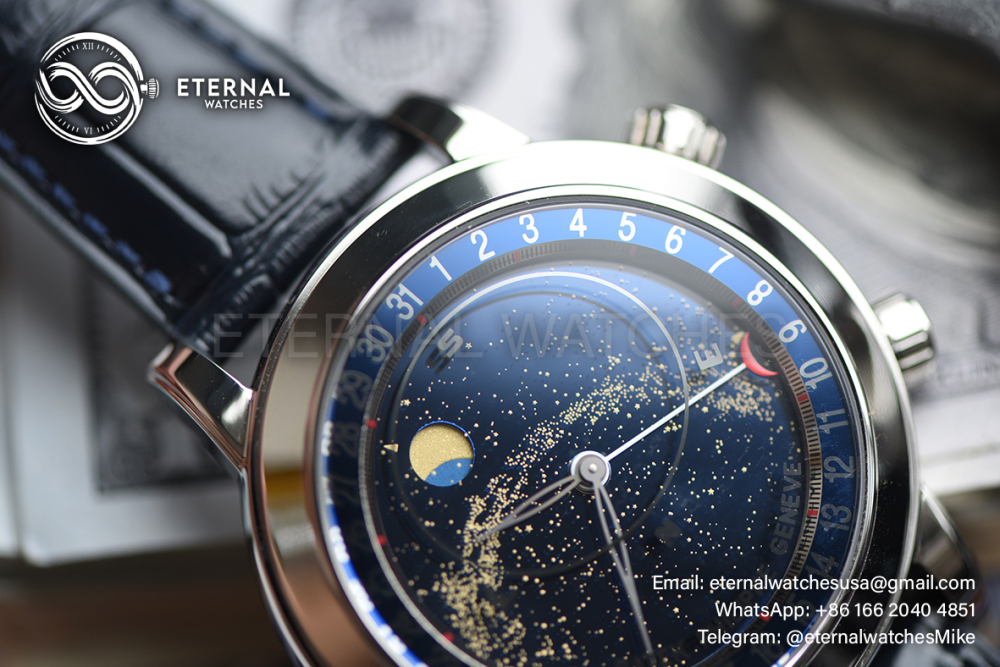 PATEK PHILIPPE - Celestial Sky Moon 6102P 43mm SS/SS Black Dial PPF A240