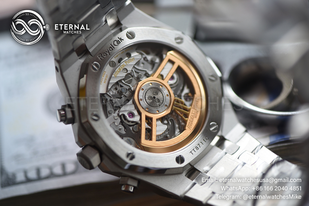 AUDEMARS PIGUET - SUPER CLONE Royal Oak Chrono 26240ST 41mm SS/SS Green Dial ZF V2 SH4401 (Free Sprung)