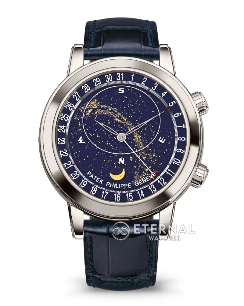 PATEK PHILIPPE - Celestial Sky Moon 6102P 43mm SS/SS Black Dial PPF A240